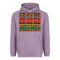 Lavender Christmas lights serape Heavyweight Hoodie - BarkalooDesign