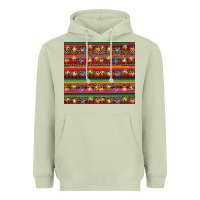 Matcha Christmas lights serape Heavyweight Hoodie - BarkalooDesign