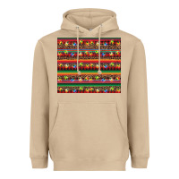Mushroom Christmas lights serape Heavyweight Hoodie - BarkalooDesign