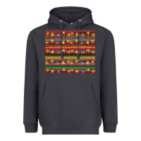 Smoke Christmas lights serape Heavyweight Hoodie - BarkalooDesign