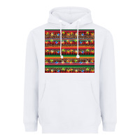 White Christmas lights serape Heavyweight Hoodie - BarkalooDesign