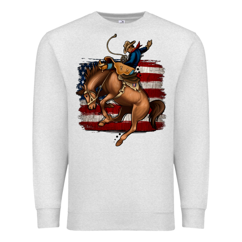 Bucking Bronco Premium Sweatshirt by Jasminsmagicworld | Teevron