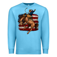 Ocean Blue bucking bronco Premium Sweatshirt - Jasminsmagicworld