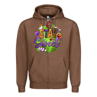 Chestnut stay sweet halloween Zipper Hoodie - BundleAndBundleShop