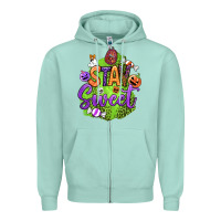 Seafoam stay sweet halloween Zipper Hoodie - BundleAndBundleShop