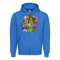 True Royal stay sweet halloween Zipper Hoodie - BundleAndBundleShop