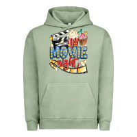 Pigment Oil Green movie night Urban Hoodie - Artiststas