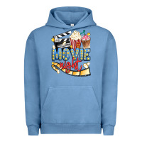 Pigment Pebble Blue movie night Urban Hoodie - Artiststas
