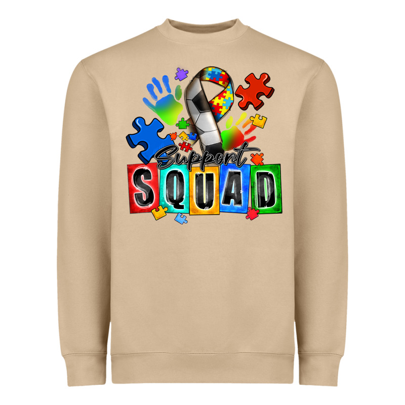 Soccer Support Squad Autism Heavyweight Sweatshirt by Zillion Design Studio | Teevron