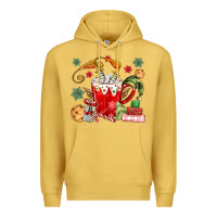 Antique Gold cup of chocolate and cookies Premium Hoodie - MaliasSmallBusiness