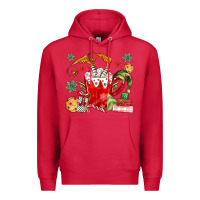 Cardinal cup of chocolate and cookies Premium Hoodie - MaliasSmallBusiness