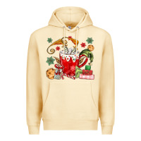 Pina Colada cup of chocolate and cookies Premium Hoodie - MaliasSmallBusiness