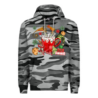 Slate Camo cup of chocolate and cookies Premium Hoodie - MaliasSmallBusiness