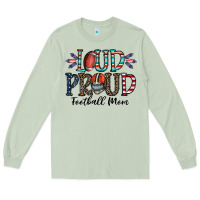 Matcha loud proud football mom Long Sleeve Tee - CowhideDigitalArt