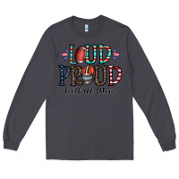 Smoke loud proud football mom Long Sleeve Tee - CowhideDigitalArt