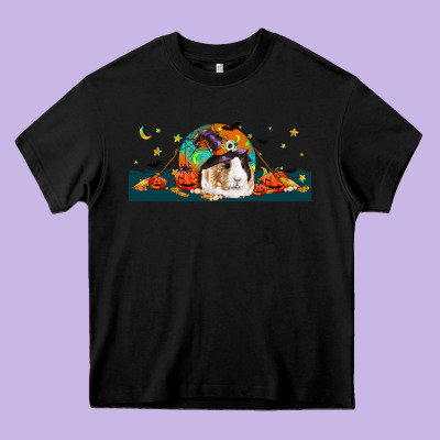 Halloween Guinea Pig Heavy Core Tee Designed By Lillyallendesigns