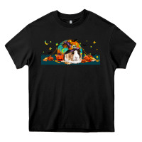 Black Halloween Guinea Pig Heavy Core Tee - LillyAllenDesigns