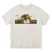 Cream Halloween Guinea Pig Heavy Core Tee - LillyAllenDesigns