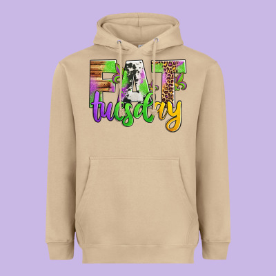 Fat Tuesday Mardi Gras Heavyweight Hoodie Designed By Jasminsmagicworld