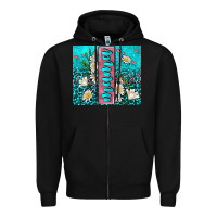 Black turquoise leopard mama Zipper Hoodie - AdoDesignShop