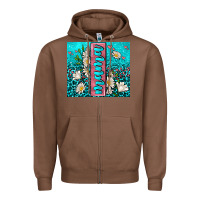Chestnut turquoise leopard mama Zipper Hoodie - AdoDesignShop