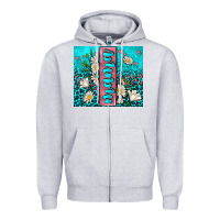 Heather Grey turquoise leopard mama Zipper Hoodie - AdoDesignShop