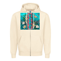 Sandshell turquoise leopard mama Zipper Hoodie - AdoDesignShop