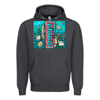 Smoke turquoise leopard mama Zipper Hoodie - AdoDesignShop