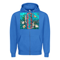 True Royal turquoise leopard mama Zipper Hoodie - AdoDesignShop