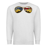Oatmeal Heather bus driver american sunglasses Premium Sweatshirt - Jasminsmagicworld