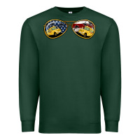 Sports Green bus driver american sunglasses Premium Sweatshirt - Jasminsmagicworld