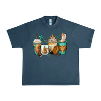 Midnight Navy jesus coffee cups Urban Heavy Tee - Zillion Design Studio