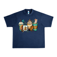 Navy jesus coffee cups Urban Heavy Tee - Zillion Design Studio