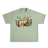 Oil Green jesus coffee cups Urban Heavy Tee - Zillion Design Studio