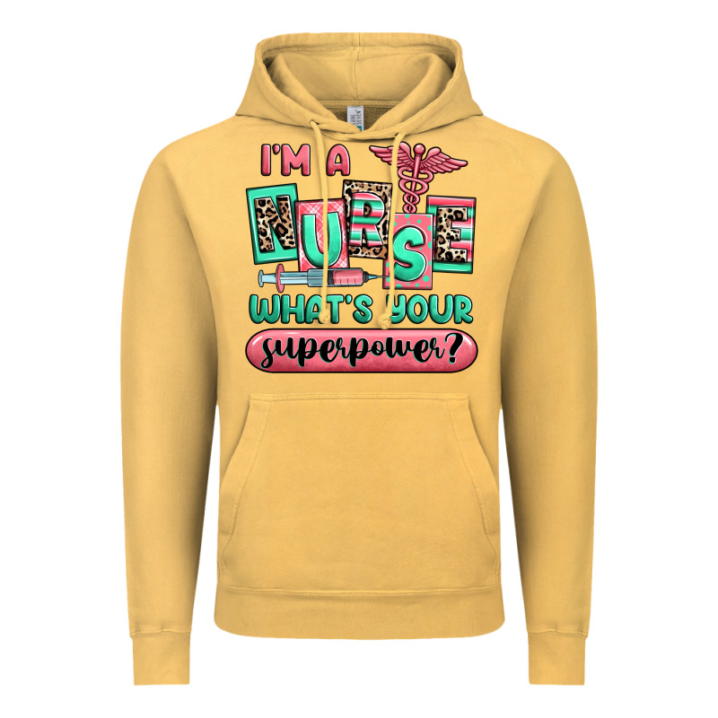 Im A Nurse Whats Your Superpower Vintage Hoodie by RanaPortraitStore | Teevron