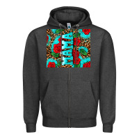 Charcoal Heather rose leopard mama Zipper Hoodie - AdoDesignShop