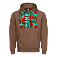 Chestnut rose leopard mama Zipper Hoodie - AdoDesignShop