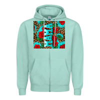 Seafoam rose leopard mama Zipper Hoodie - AdoDesignShop