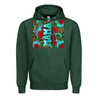 Sports Green rose leopard mama Zipper Hoodie - AdoDesignShop