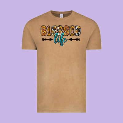 Blessed Life Vintage Tee Designed By Zillion Design Studio