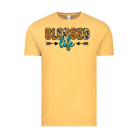 Vintage Mustard blessed life Vintage Tee - Zillion Design Studio