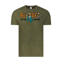 Vintage Olive blessed life Vintage Tee - Zillion Design Studio