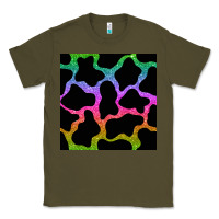 Army Green cow glitter seamless pattern Classic Tee - BundleAndBundleShop