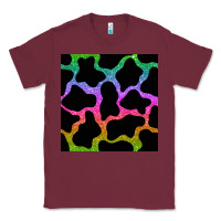 Burgundy cow glitter seamless pattern Classic Tee - BundleAndBundleShop