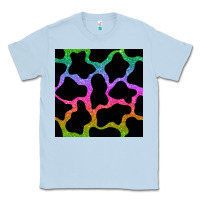 Dusty Blue cow glitter seamless pattern Classic Tee - BundleAndBundleShop