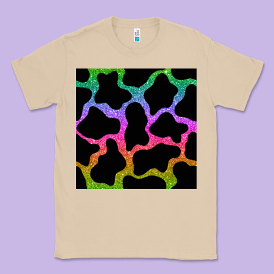 Cow Glitter Seamless Pattern Classic Tee Designed By Bundleandbundleshop