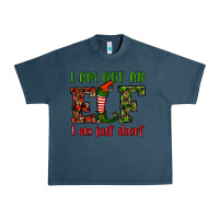 Midnight Navy i am not an elf i am just short christmas Urban Heavy Tee - RanaPortraitStore