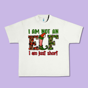 I Am Not An Elf I Am Just Short Christmas Urban Heavy Tee Designed By Ranaportraitstore