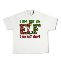 Pistachio i am not an elf i am just short christmas Urban Heavy Tee - RanaPortraitStore