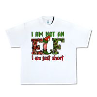 White i am not an elf i am just short christmas Urban Heavy Tee - RanaPortraitStore
